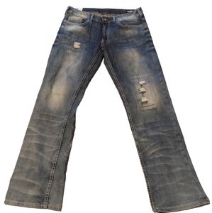 Buffalo David Bitton Driven-X Mens Distressed  Blue Jeans Size 33x32